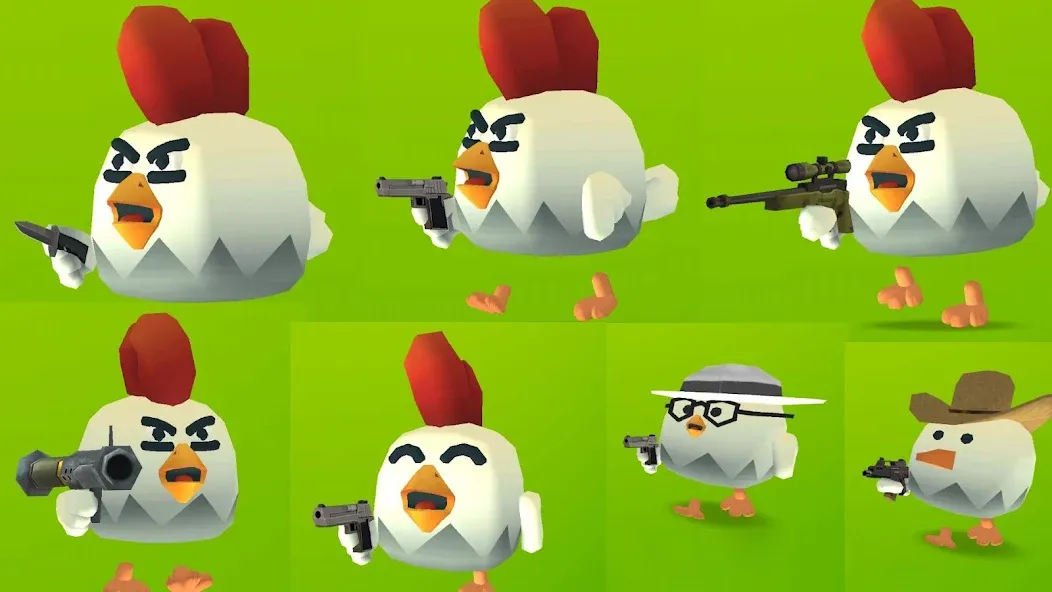Chicken Gun (Чикен Ган) [МОД Бесконечные монеты] APK Android Screenshot 1