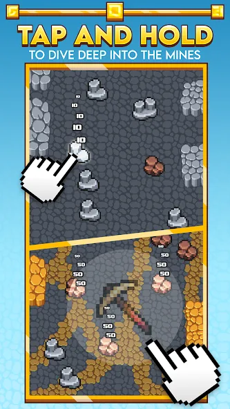 Idle Obelisk Miner (Айдл Обелиск Майнер) [МОД Бесконечные монеты] APK Android Screenshot 1