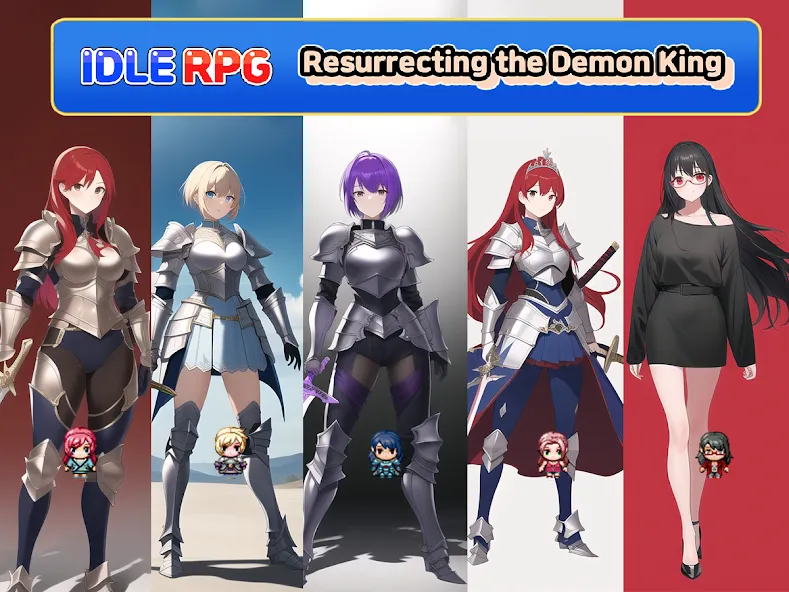 Idle RPG : Reviving Demon King (Айдл РПГ) [МОД Unlocked] APK Android Screenshot 1