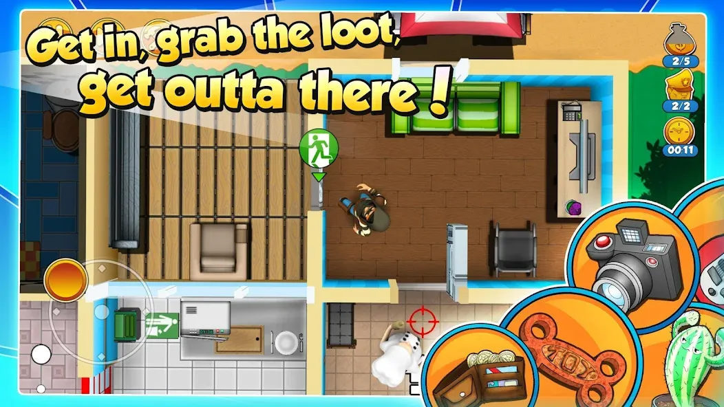 Robbery Bob 2: Double Trouble (Роббери Боб 2) [МОД Unlocked] APK Android Screenshot 3