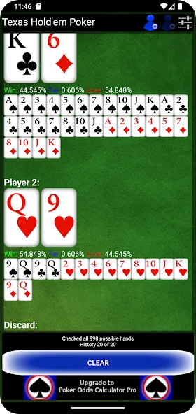 Poker Odds Calculator (Покер Оддс Калькулятор) [МОД Меню] APK Android Screenshot 4