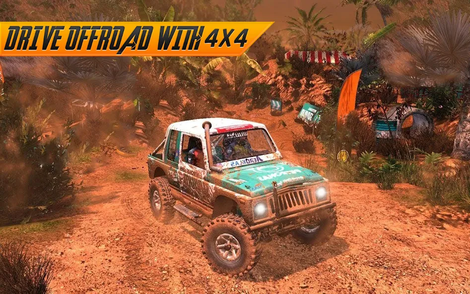 Offroad Jeep Driving Simulator [МОД Mega Pack] APK Android Screenshot 3