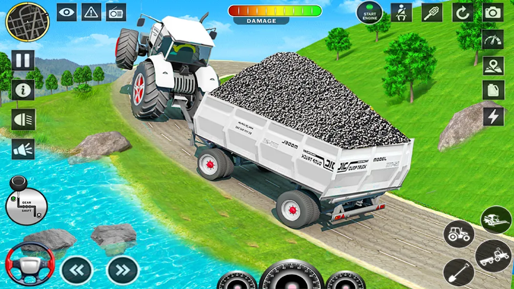 Big Tractor Farming Simulator (Биг Трактор Фарминг Симулятор) [МОД Все открыто] APK Android Screenshot 1