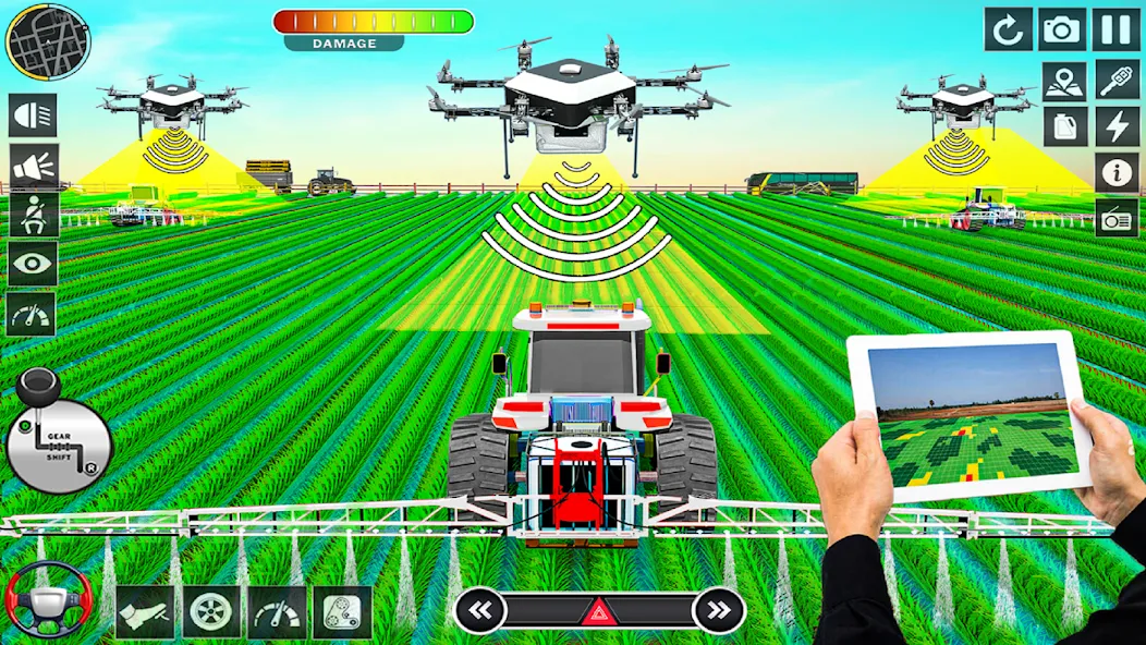 Big Tractor Farming Simulator (Биг Трактор Фарминг Симулятор) [МОД Все открыто] APK Android Screenshot 3