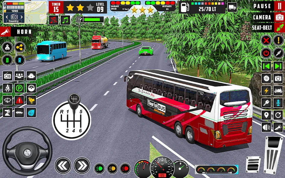 City Bus Simulator 3D Bus Game (Симулятор городского автобуса 3D  игра   ) [МОД Много денег] APK Android Screenshot 1