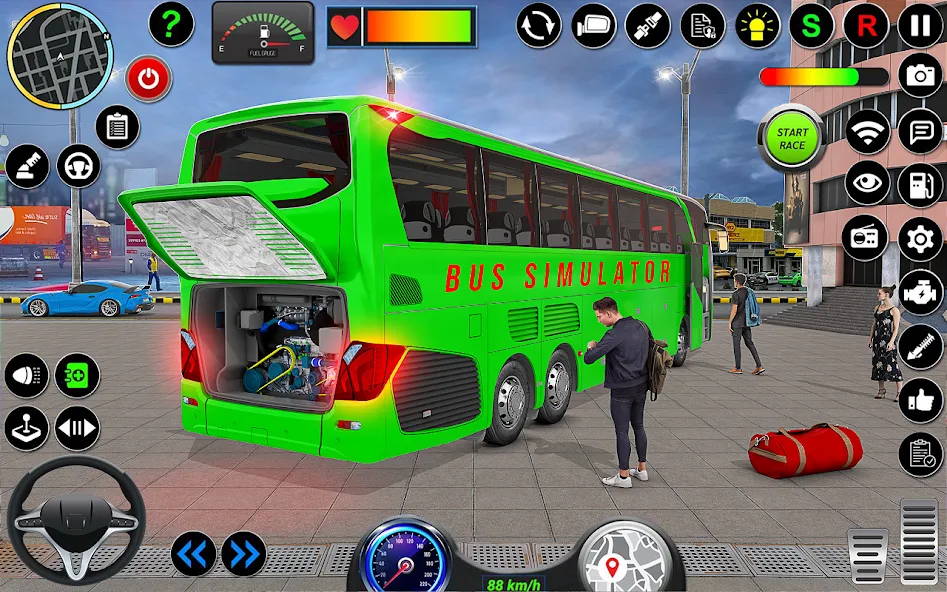 City Bus Simulator 3D Bus Game (Симулятор городского автобуса 3D  игра   ) [МОД Много денег] APK Android Screenshot 2