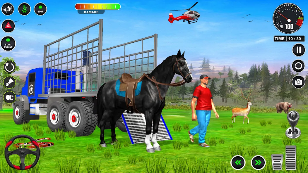 Animal Transport Truck Game 3D (Игра Грузовик для перевозки животных) [МОД Все открыто] APK Android Screenshot 5