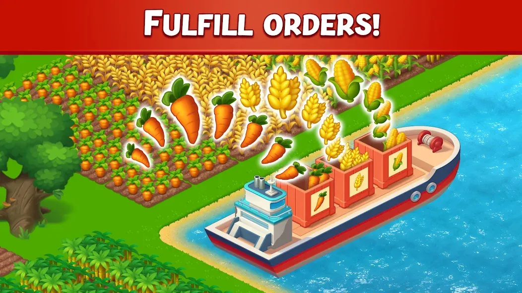 Farm City: Farming & Building (Фарм Сити) [МОД Все открыто] APK Android Screenshot 3