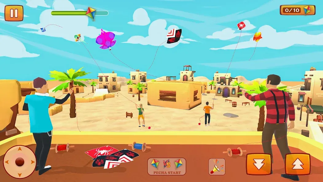 Kite Game: Kite Flying Game 3D [МОД Бесконечные монеты] APK Android Screenshot 2