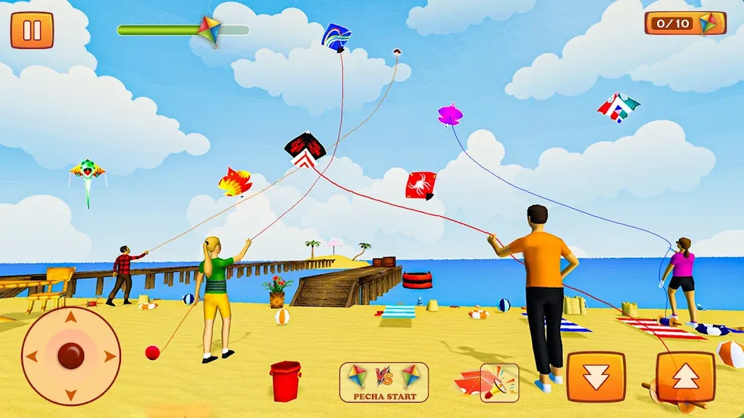 Kite Game: Kite Flying Game 3D [МОД Бесконечные монеты] APK Android Screenshot 4