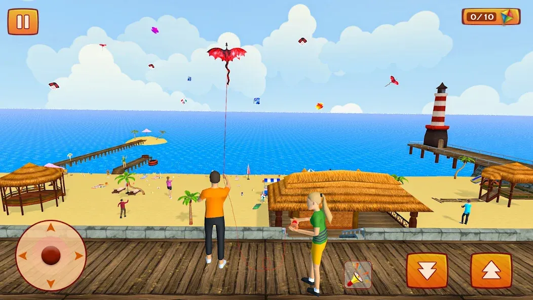 Kite Game: Kite Flying Game 3D [МОД Бесконечные монеты] APK Android Screenshot 5
