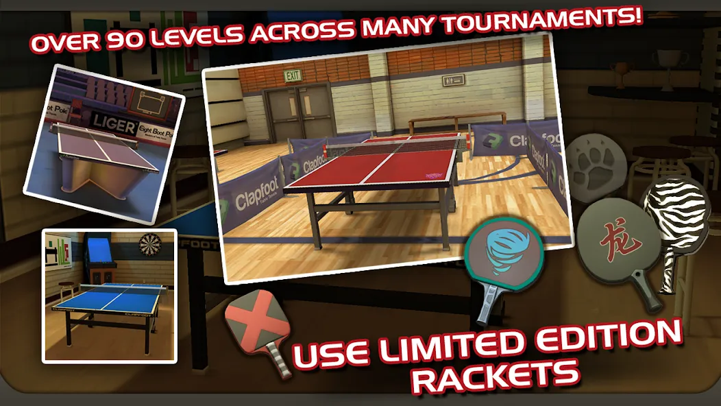 Ping Pong Masters (Пингпонг мастера) [МОД Бесконечные монеты] APK Android Screenshot 2