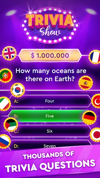 Trivia Show: TV Word Quiz Game [МОД Бесконечные монеты] APK Android Screenshot 1