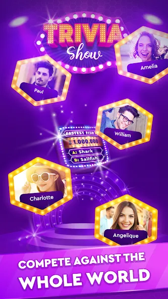 Trivia Show: TV Word Quiz Game [МОД Бесконечные монеты] APK Android Screenshot 2