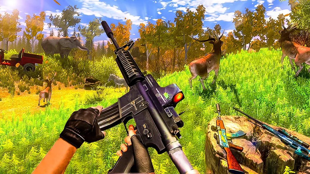 Animal Hunting -Shooting Games (Энимал Хантинг) [МОД Все открыто] APK Android Screenshot 2
