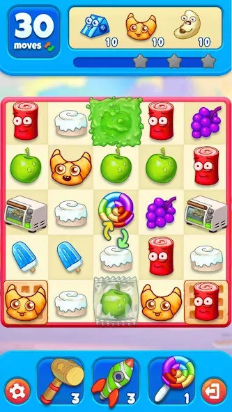 Sugar Heroes - match 3 game [МОД Premium] APK Android Screenshot 5
