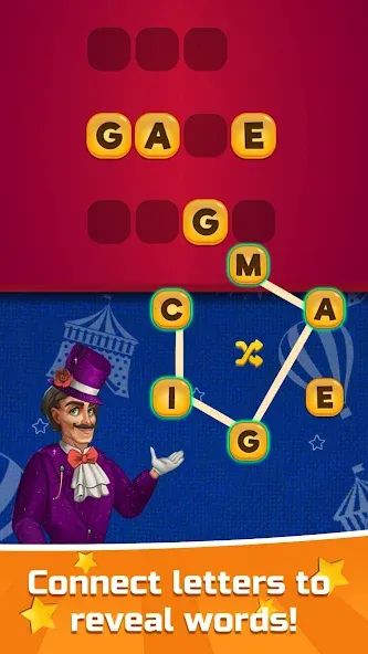 Circus Words: Magic Puzzle [МОД Unlocked] APK Android Screenshot 3