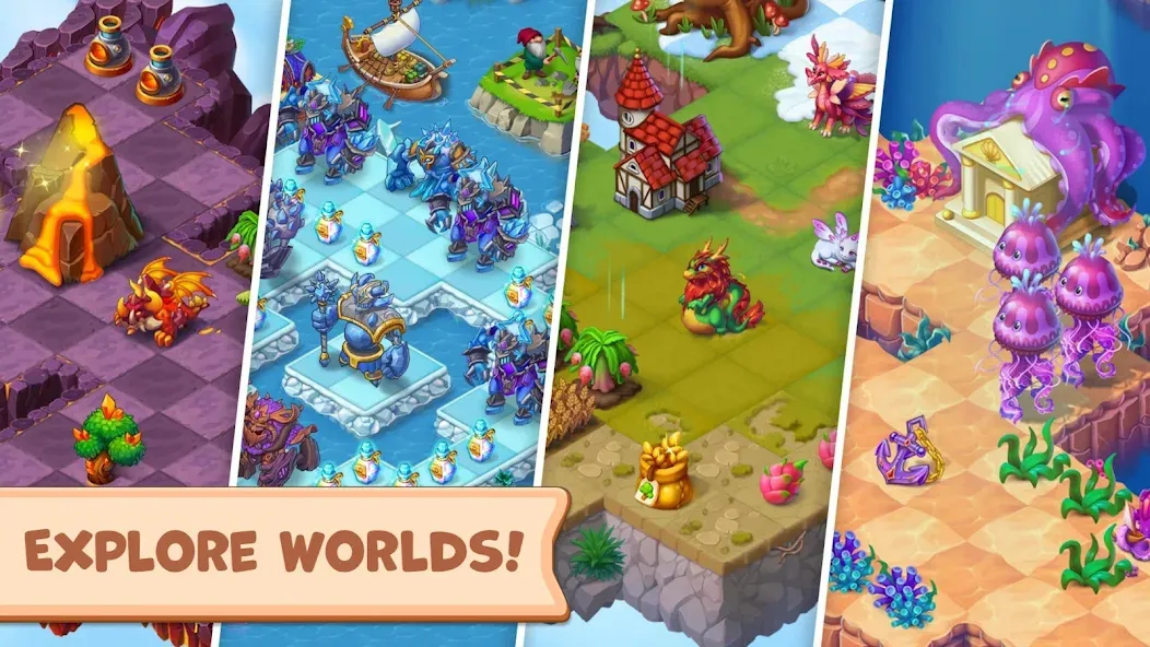 Mergest Kingdom: Merge game [МОД Много денег] APK Android Screenshot 2
