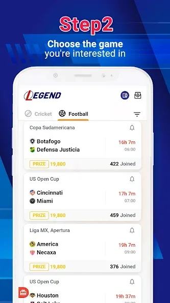 Legend Fantasy- Fantasy sports (Легенда фэнтези) [МОД Меню] APK Android Screenshot 3