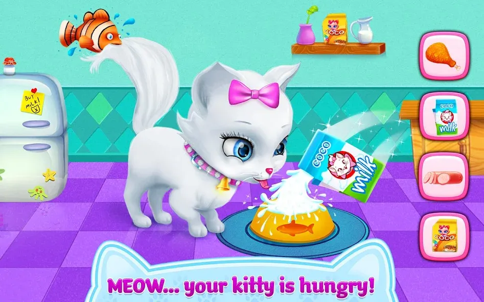 Kitty Love - My Fluffy Pet [МОД Mega Pack] APK Android Screenshot 3
