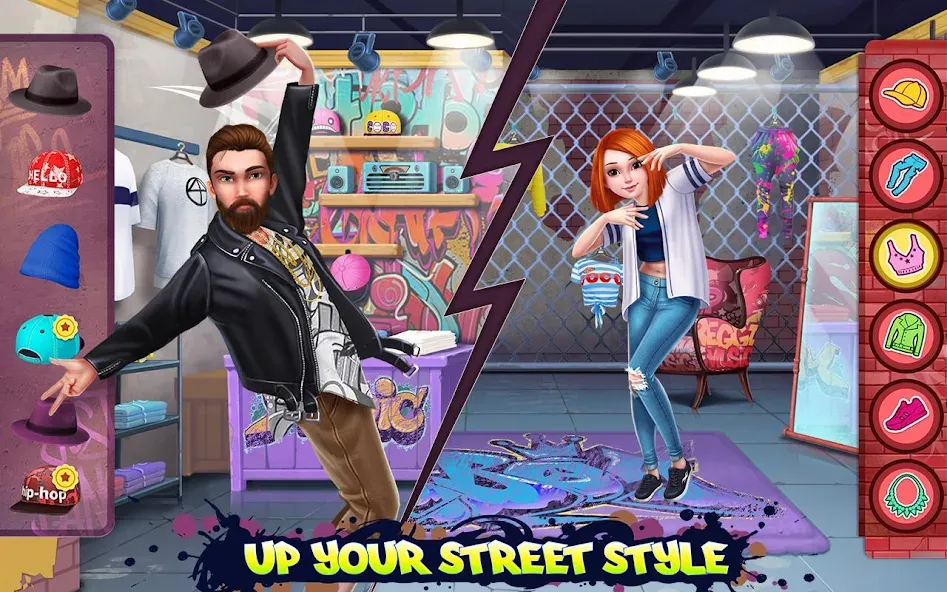 Hip Hop Battle - Girls vs Boys [МОД Все открыто] APK Android Screenshot 2