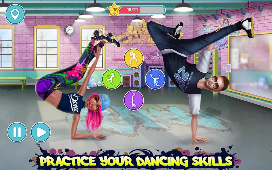 Hip Hop Battle - Girls vs Boys [МОД Все открыто] APK Android Screenshot 3