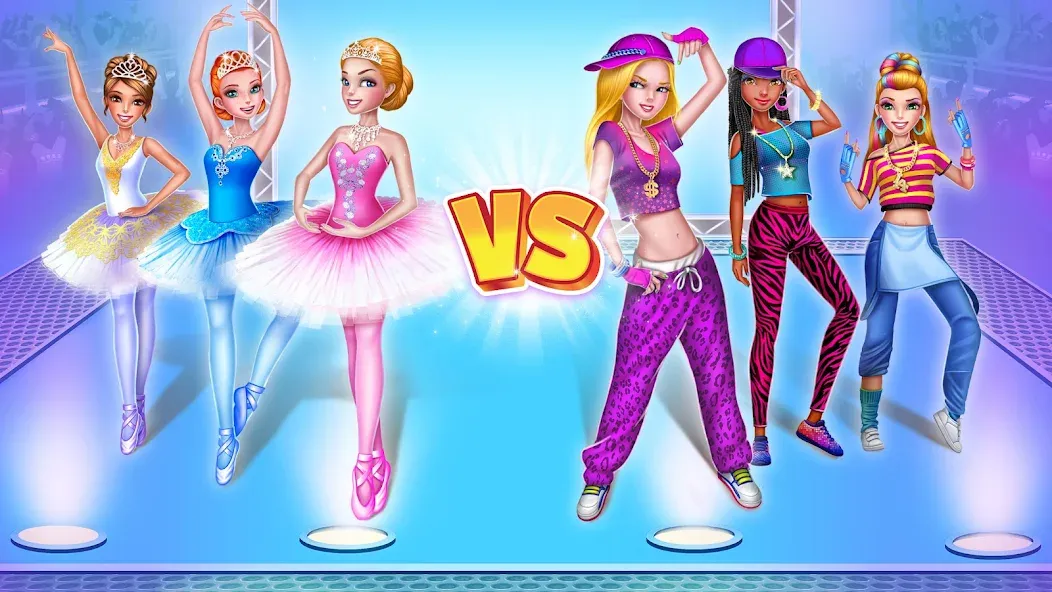 Dance Clash: Ballet vs Hip Hop [МОД Много денег] APK Android Screenshot 1