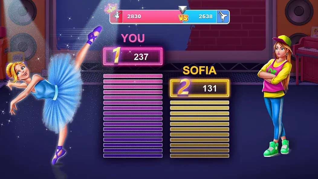 Dance Clash: Ballet vs Hip Hop [МОД Много денег] APK Android Screenshot 3