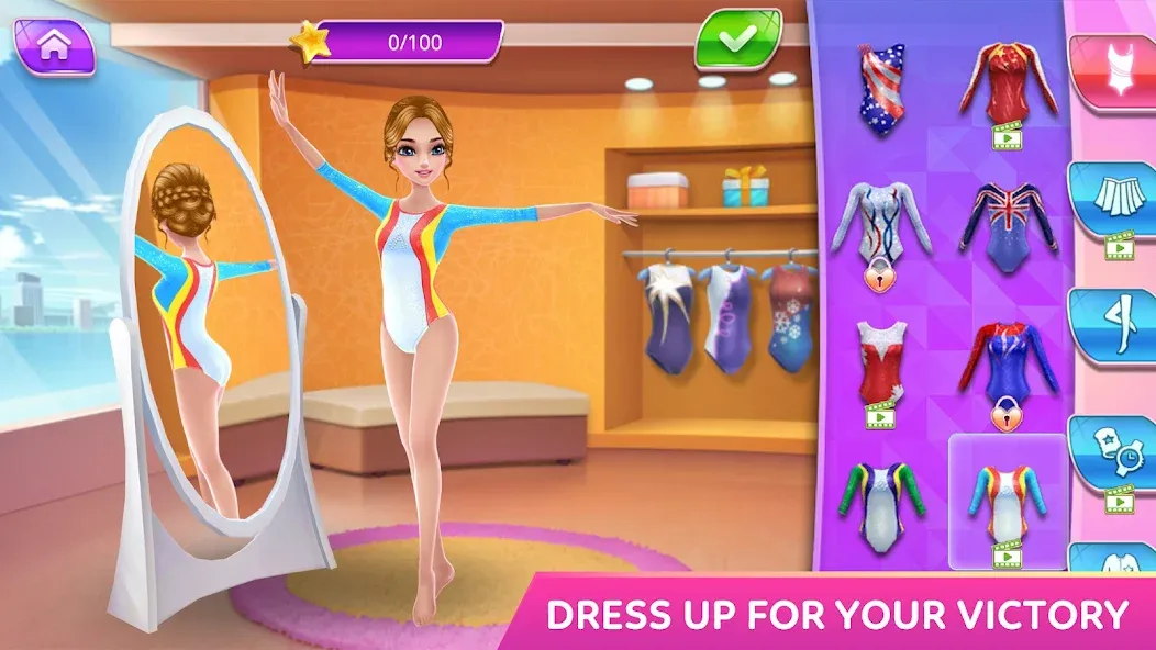 Gymnastics Superstar Star Girl [МОД Unlocked] APK Android Screenshot 1