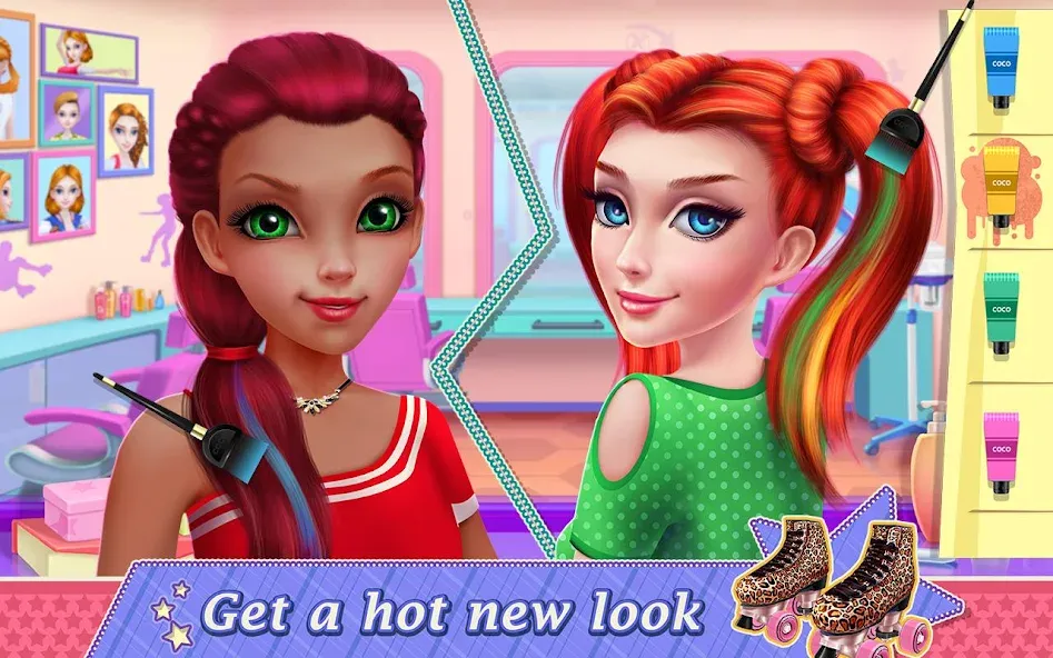 Roller Skating Girls [МОД Premium] APK Android Screenshot 3