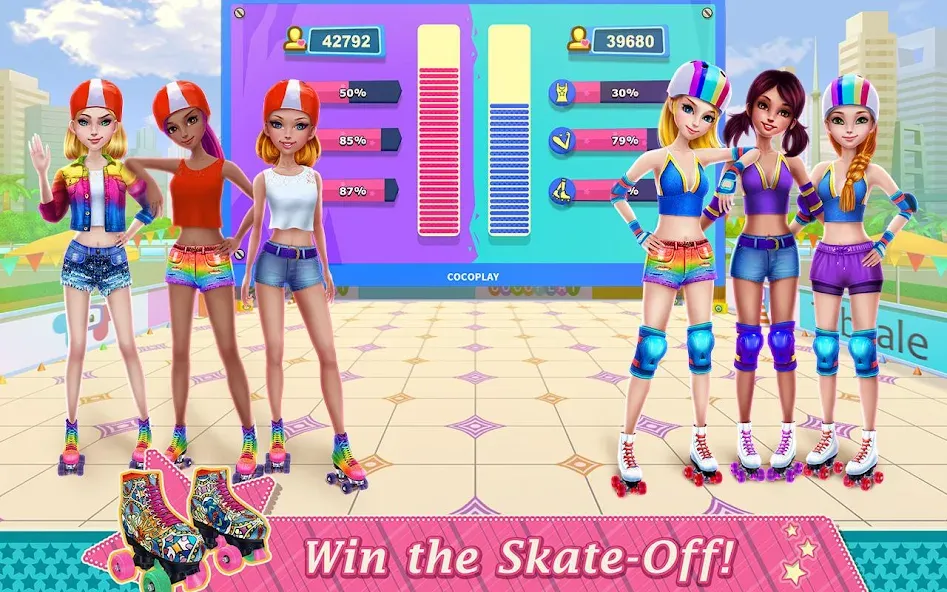 Roller Skating Girls [МОД Premium] APK Android Screenshot 4