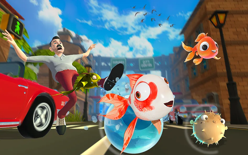 Piranha Escape Hungry Fish.io [МОД Mega Pack] APK Android Screenshot 1
