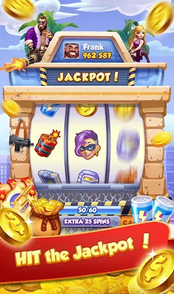 Coin Gangster - Spin Master (Коин Гангстер) [МОД Много денег] APK Android Screenshot 1