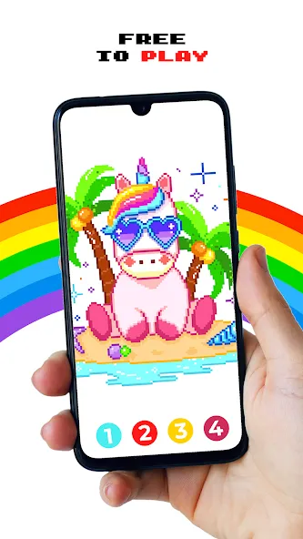 Pixel by Number™ - Pixel Art (Пиксель по номеру) [МОД Меню] APK Android Screenshot 1