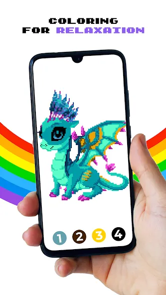 Pixel by Number™ - Pixel Art (Пиксель по номеру) [МОД Меню] APK Android Screenshot 2