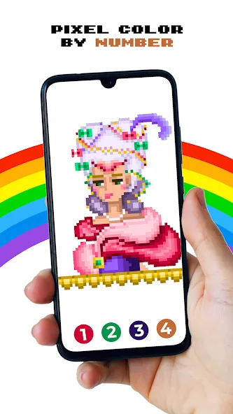 Pixel by Number™ - Pixel Art (Пиксель по номеру) [МОД Меню] APK Android Screenshot 3