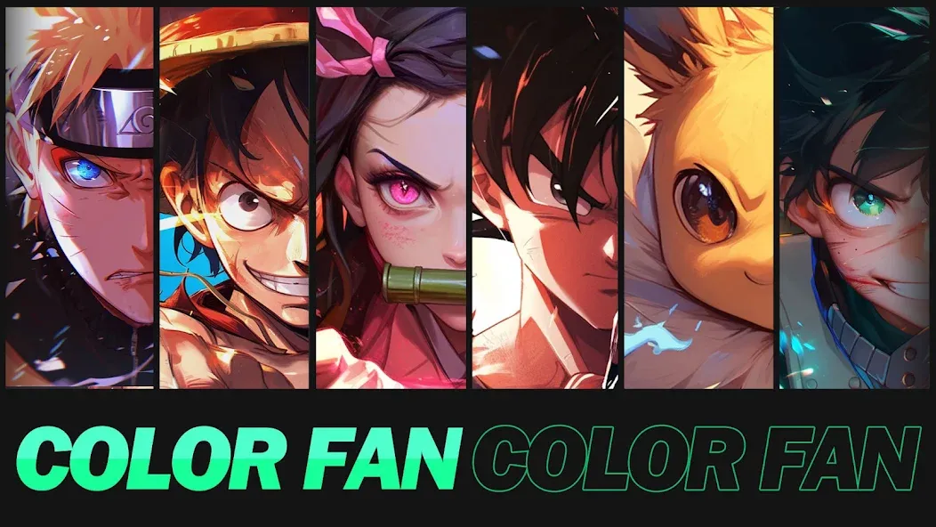 Color Fan - Color By Number (Цветной веер) [МОД Меню] APK Android Screenshot 1