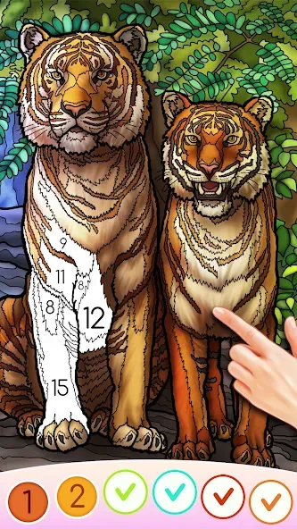 Color Swipe Coloring Book game [МОД Много денег] APK Android Screenshot 3