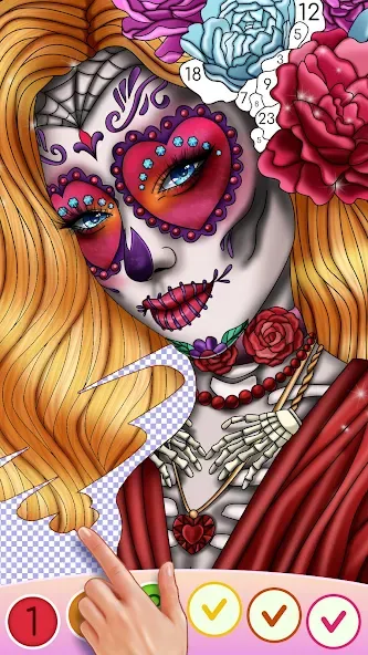 Color Swipe Coloring Book game [МОД Много денег] APK Android Screenshot 4