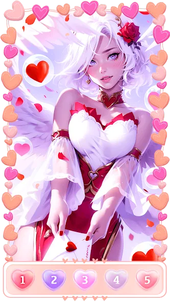 Love, Heart Coloring Book [МОД Unlocked] APK Android Screenshot 2