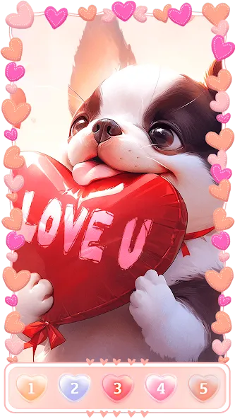 Love, Heart Coloring Book [МОД Unlocked] APK Android Screenshot 5