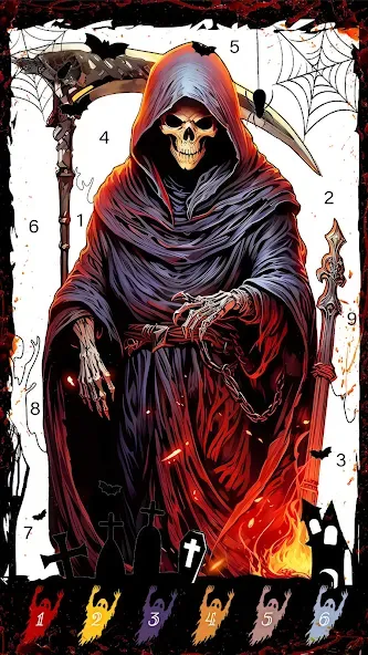 Death Park Coloring Games (Дэт Парк игры раскраски) [МОД Premium] APK Android Screenshot 3