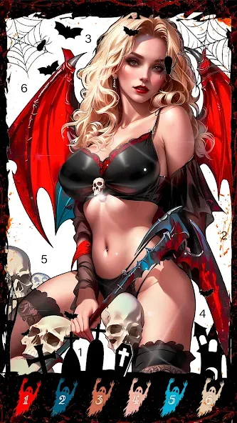 Death Park Coloring Games (Дэт Парк игры раскраски) [МОД Premium] APK Android Screenshot 4