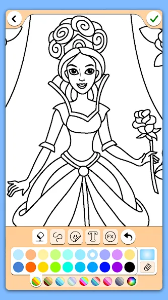 Coloring for girls and women [МОД Unlocked] APK Android Screenshot 4