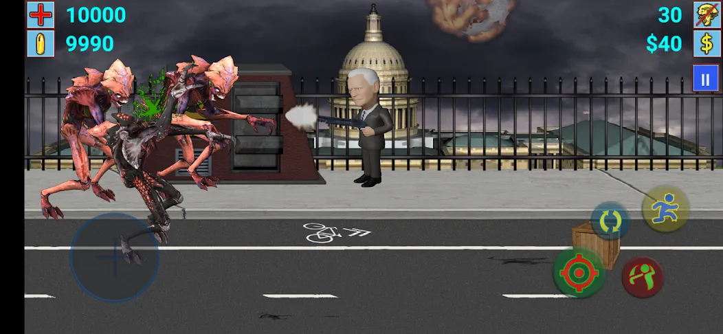 Aliens vs President (Элиены против Президента) [МОД Premium] APK Android Screenshot 2