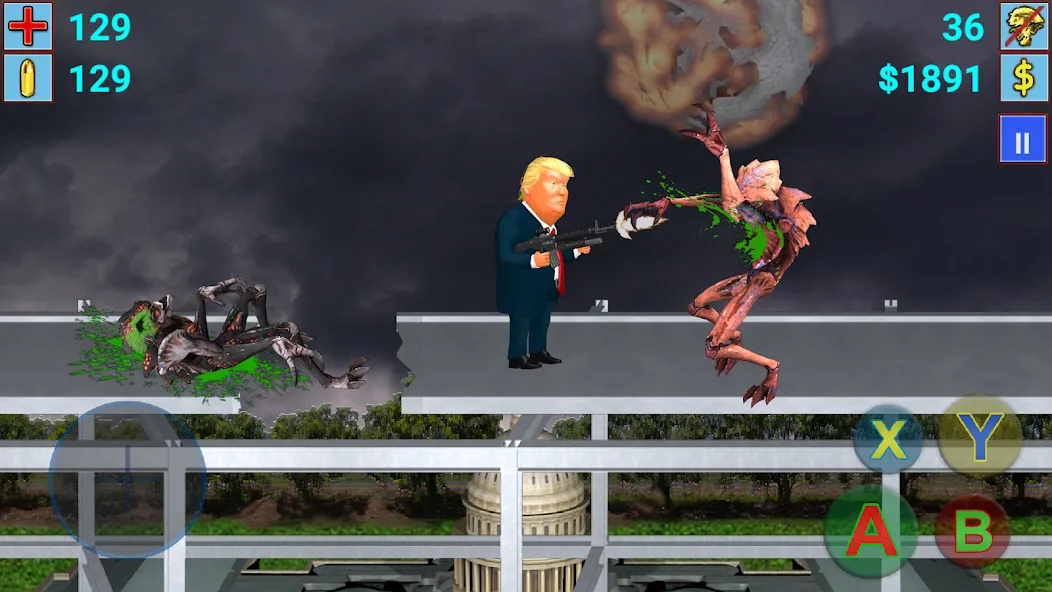 Aliens vs President (Элиены против Президента) [МОД Premium] APK Android Screenshot 5