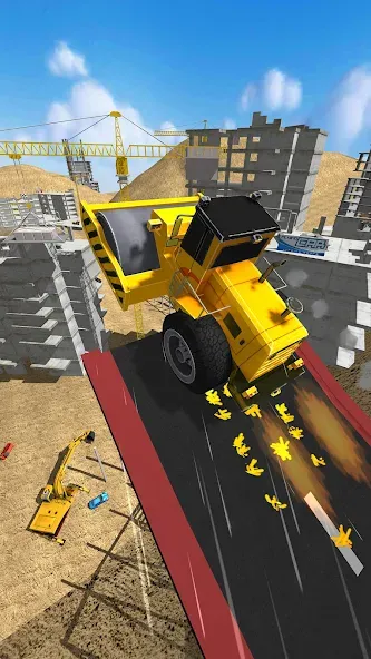 Construction Ramp Jumping (Конструкция для прыжков на рампе) [МОД Много денег] APK Android Screenshot 5