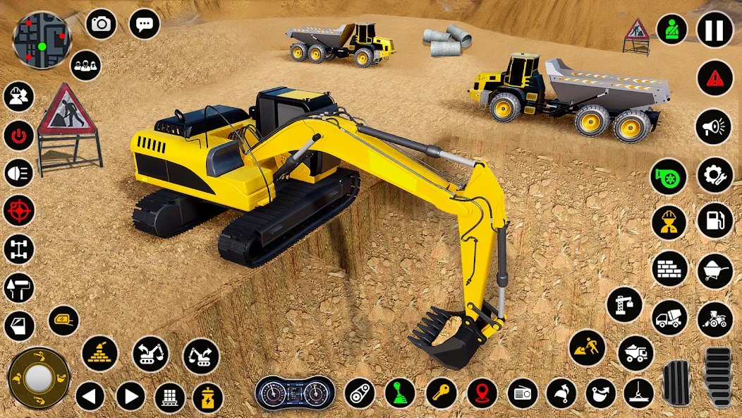 Construction Dump Truck Game (Конструкционный симулятор самосвала) [МОД Mega Pack] APK Android Screenshot 1