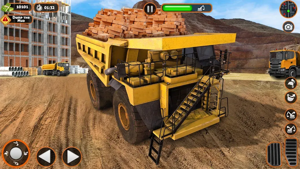 Construction Dump Truck Game (Конструкционный симулятор самосвала) [МОД Mega Pack] APK Android Screenshot 2