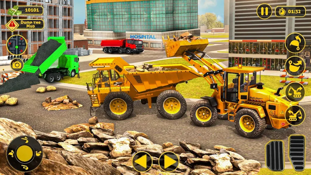 Construction Dump Truck Game (Конструкционный симулятор самосвала) [МОД Mega Pack] APK Android Screenshot 4